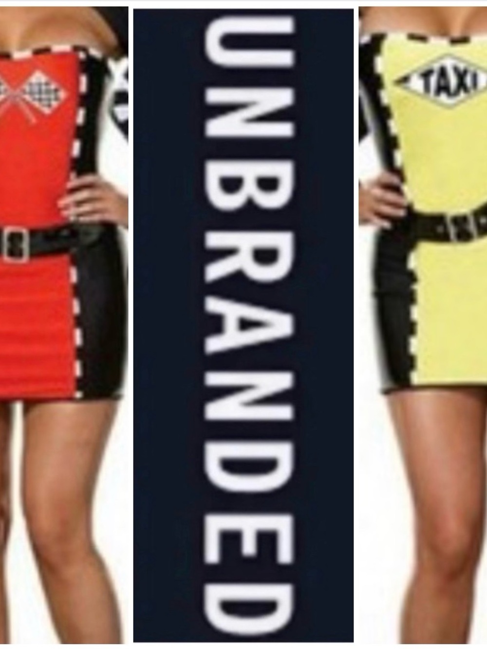 UNBRANDED rive Me Crazy Sexy Taxi Driver Racecar 2-IN-1 Dress